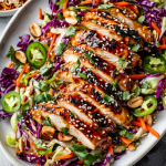 Sesame Chicken Cabbage Crunch Salad