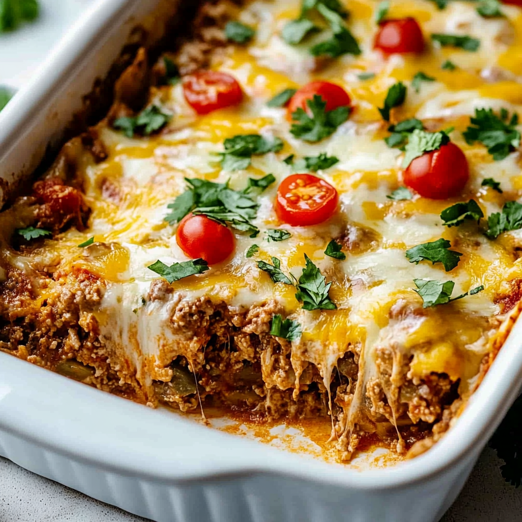 Low Carb Philly Cheesesteak Casserole