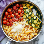 Healthy Tomato Zucchini Pasta