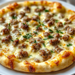 Biscuits and Sausage Gravy Breakfast Pizza