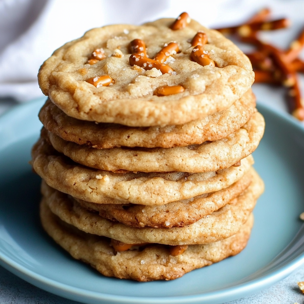 Caramel Pretzel Cookies