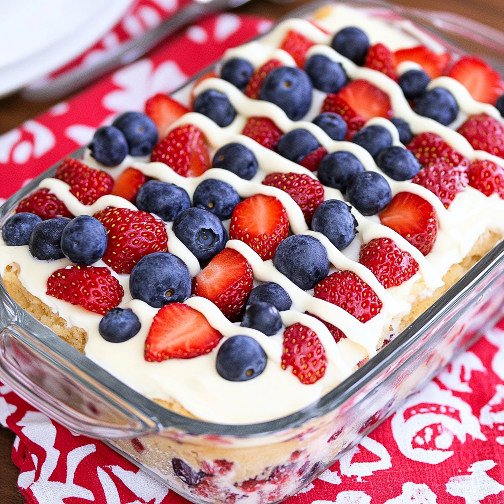 No Bake Summer Berry Icebox Cake
