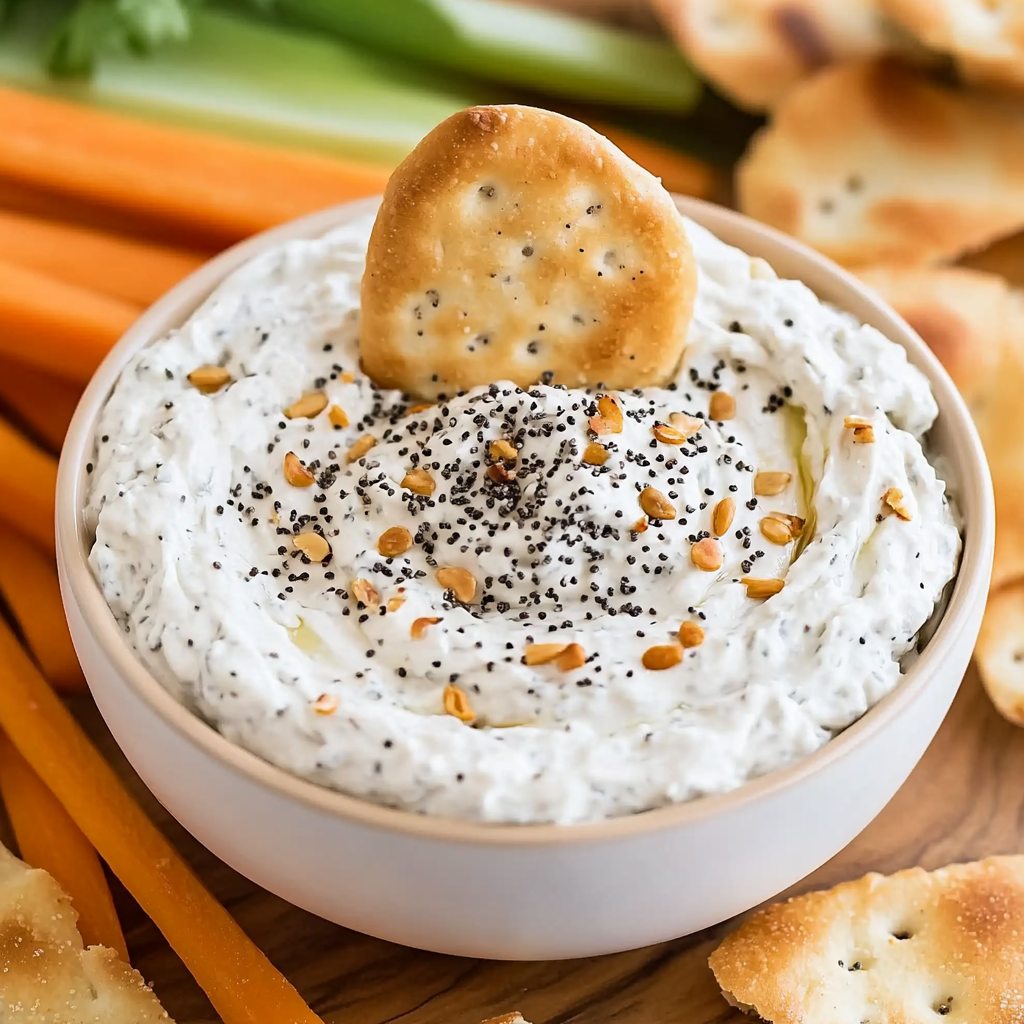 3 Ingredient Everything Bagel Dip