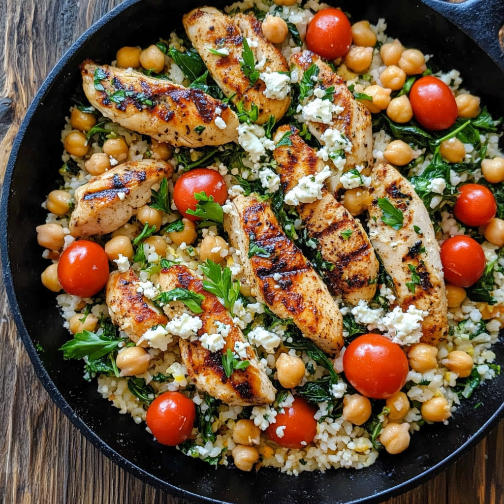 Greek Chicken and Lemon Rice