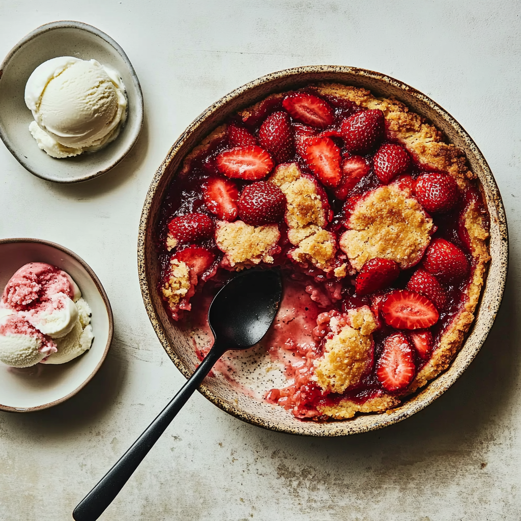 Strawberry Spoon Cake