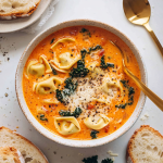 Fire Roasted Chicken Tortellini Soup