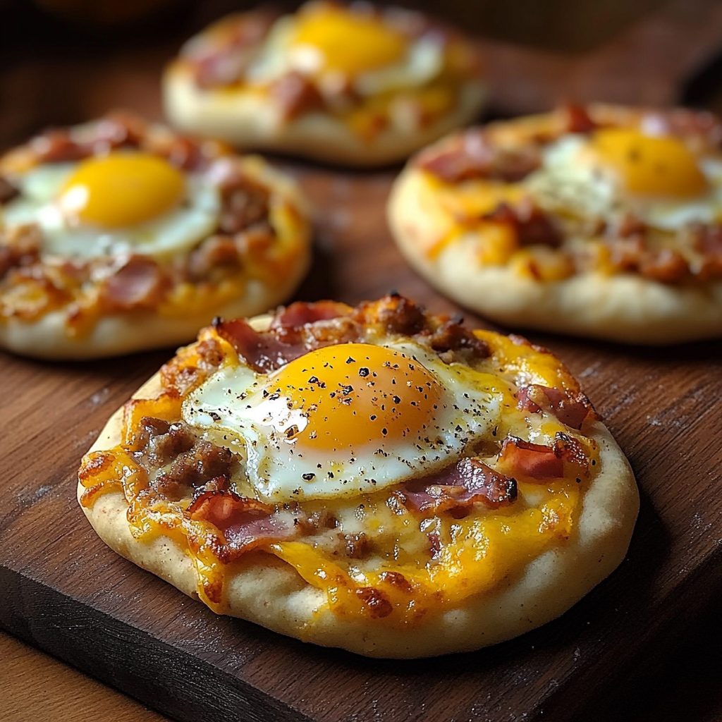 English Muffin Breakfast Pizza