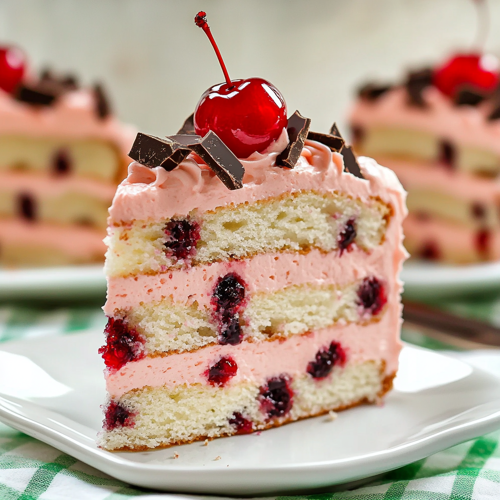 Cherry Garcia Chocolate Cherry Cake