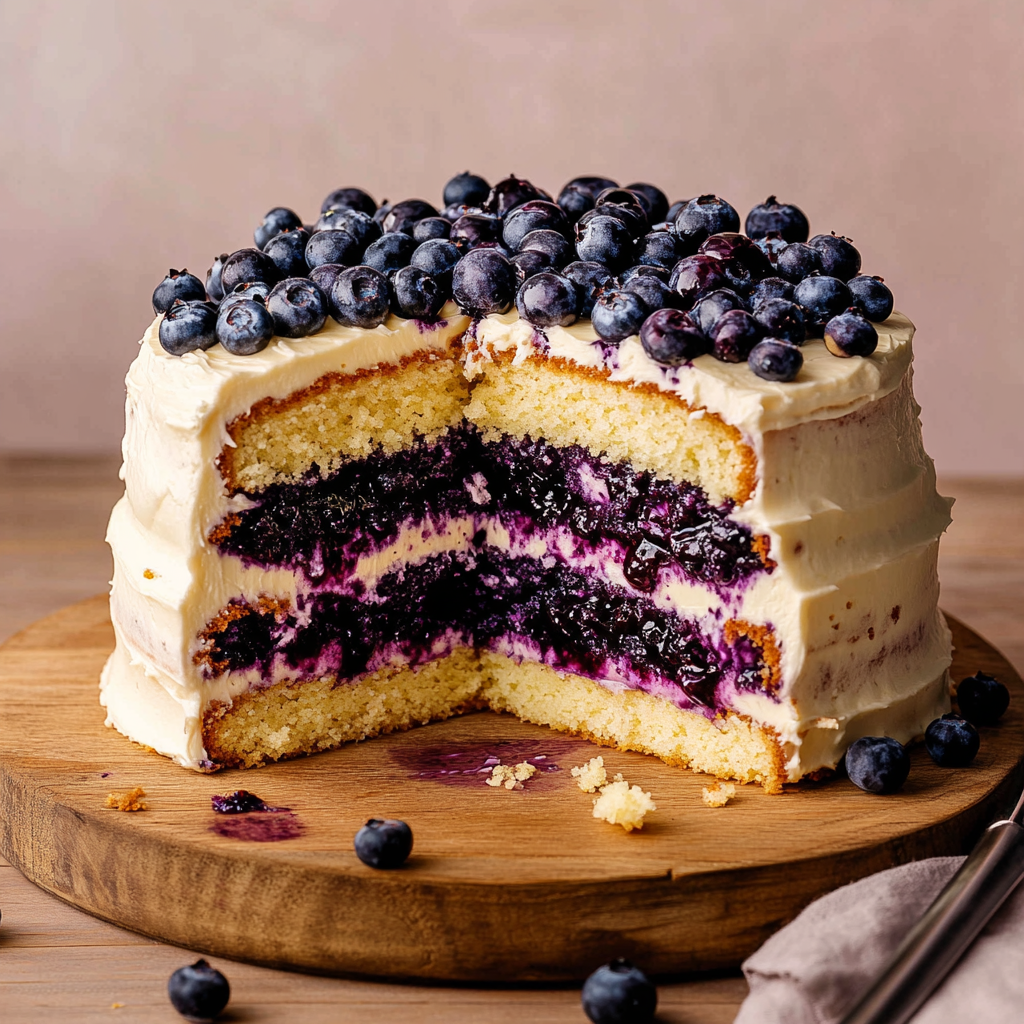 Blueberry Jam Cake